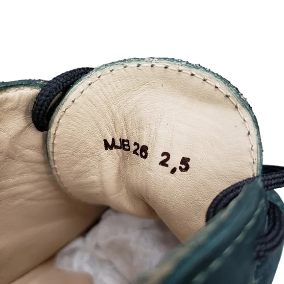 Marc JosephNIB West Houston Bootie Emerald Green Lace Up Leather Boots 2.5
